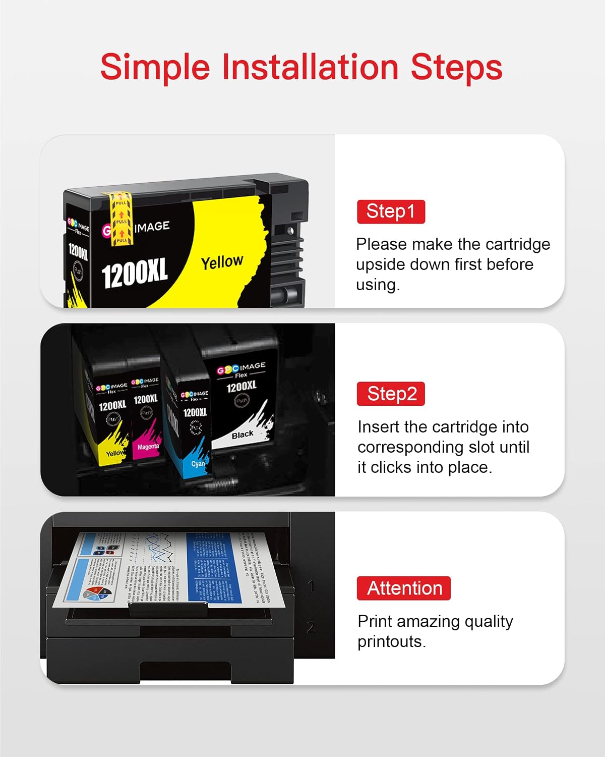 Detalle 2 de GPC Image Compatible Ink Cartridges 1200XL