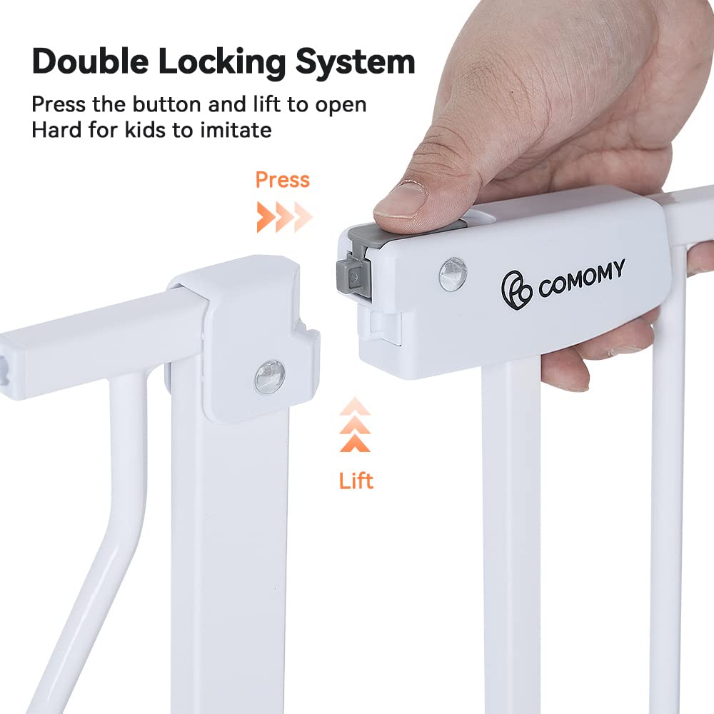 Thumbnail 2 de COMOMY Treppenschutzgitter Ohne Bohren 75–123 cm