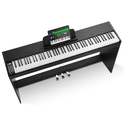 Thumbnail 8 de VEVOR Pianoforte Digitale 88 Tasti Pesati con Doppia Tastiera, Bluetooth e MIDI – Set completo