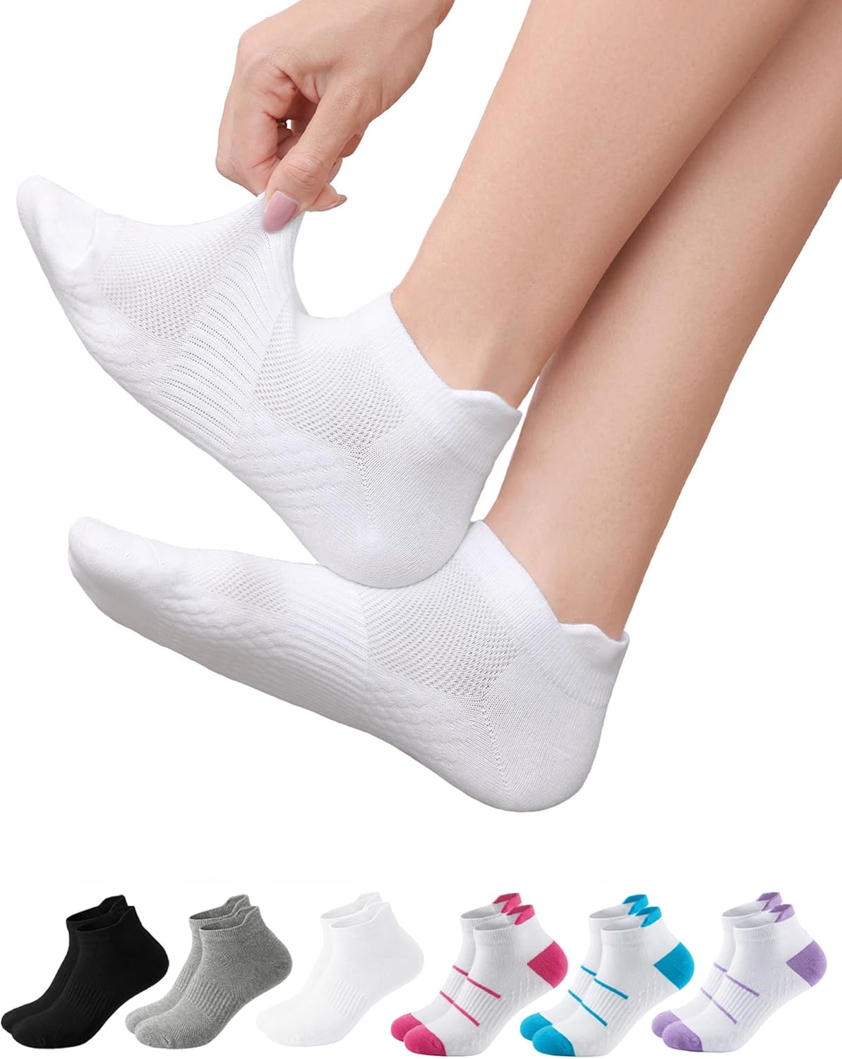 Thumbnail 6 de Briyat 6 Paires Chaussettes Femme Socquettes – confort, respirabilité et protection pour le sport