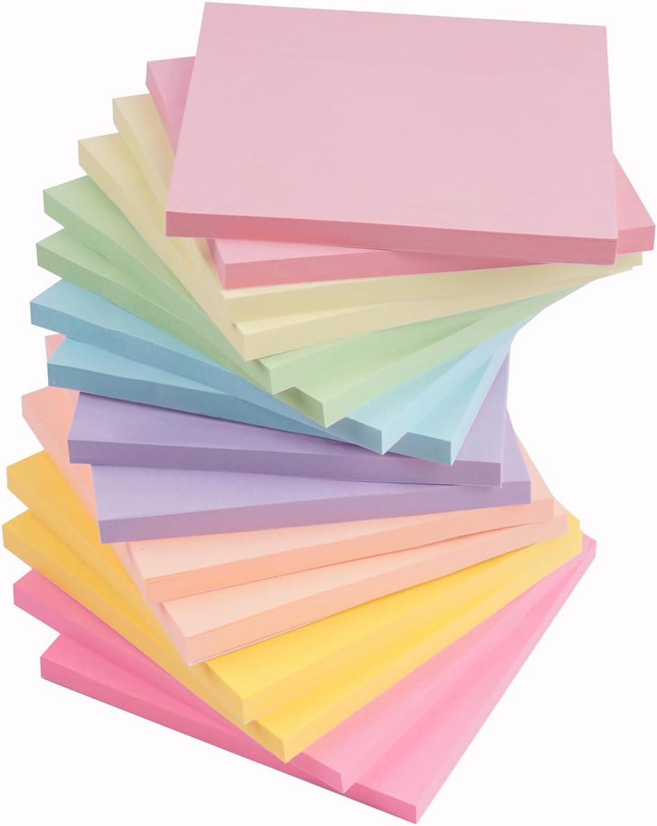 Detalle de Haftnotizen 3x3 inch, 800 Blatt Mehrfarbig
