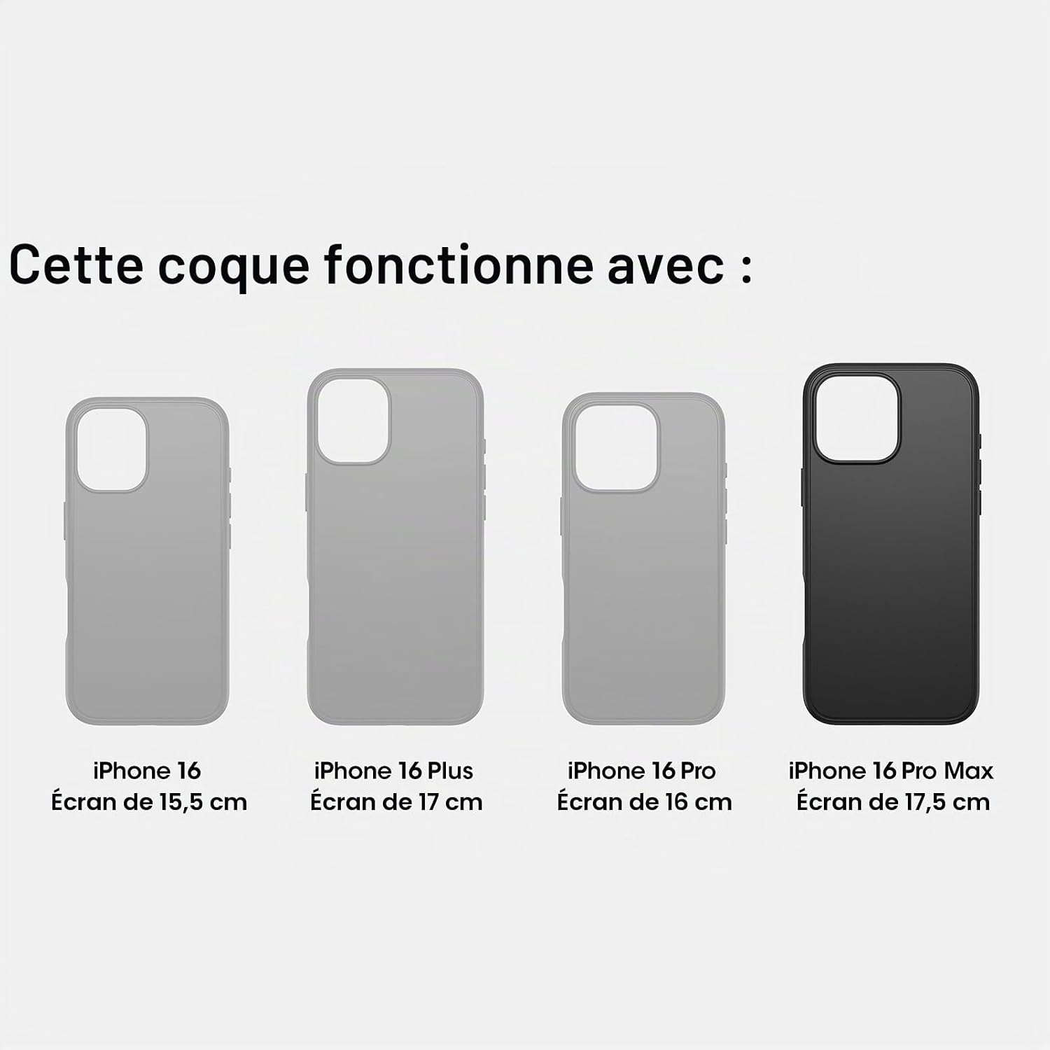 Detalle de OtterBox React Series MagSafe pour iPhone 16 Pro Max - Étui ultra-mince, antichoc et recyclé (Stardust/Transparent)