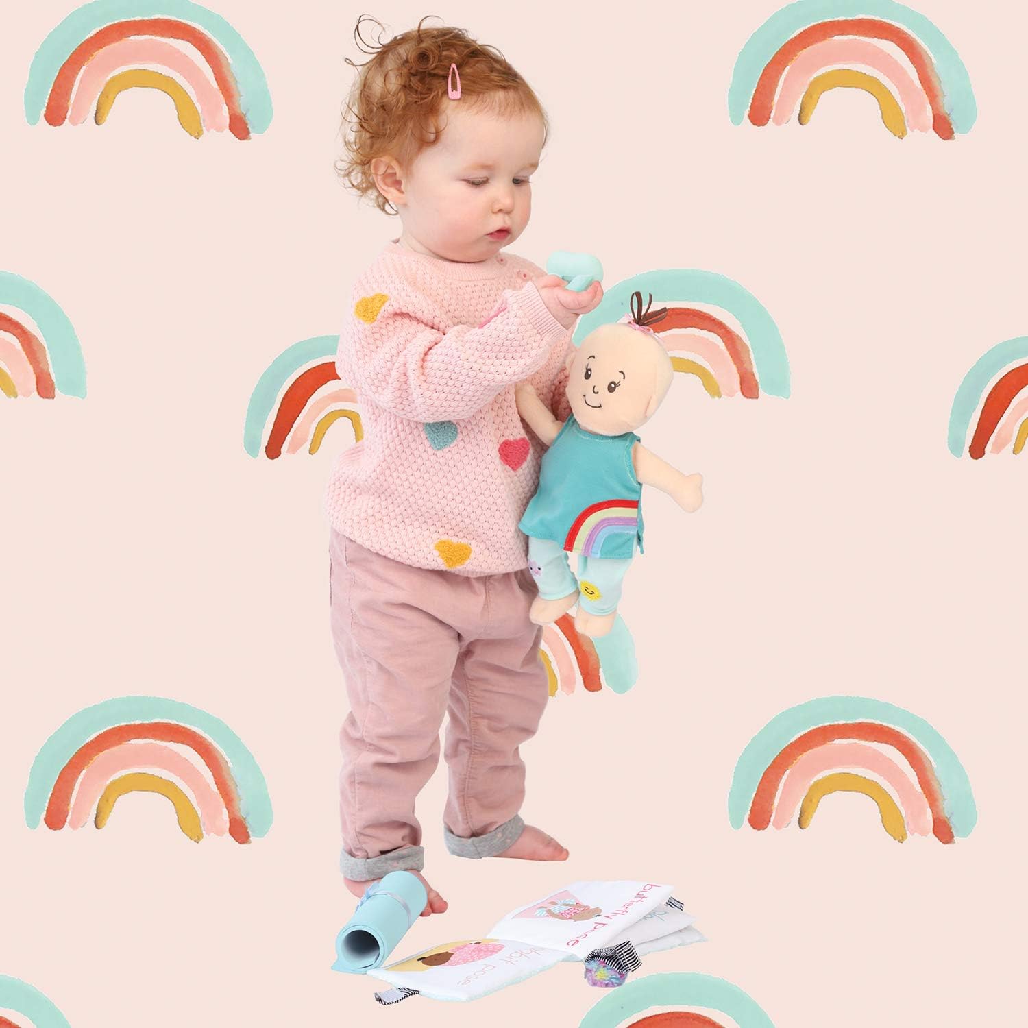 Detalle 2 de Manhattan Toy Wee Baby Stella – miękka lalka z zestawem do jogi