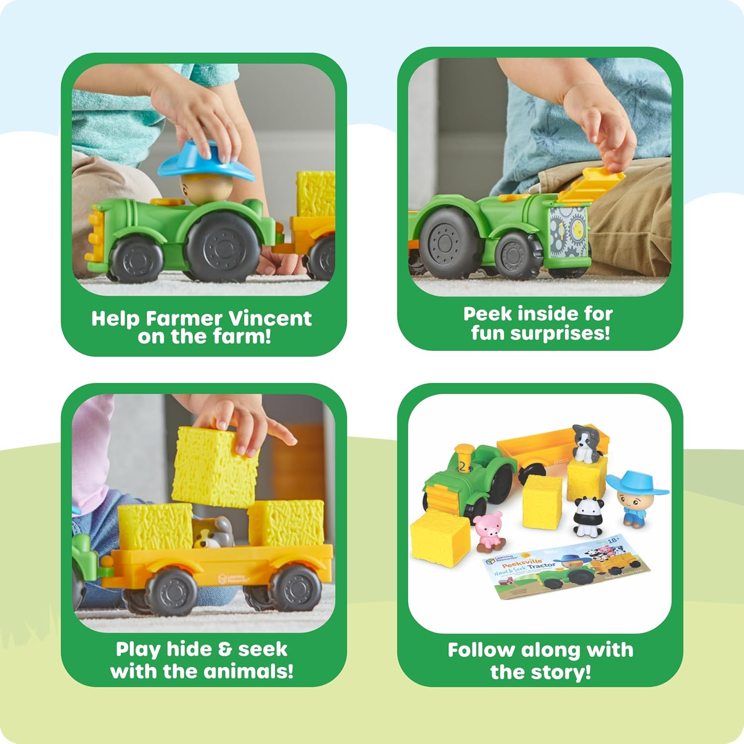 Thumbnail 4 de Learning Resources Tracteur Peeksville jouet éducatif 18 mois+