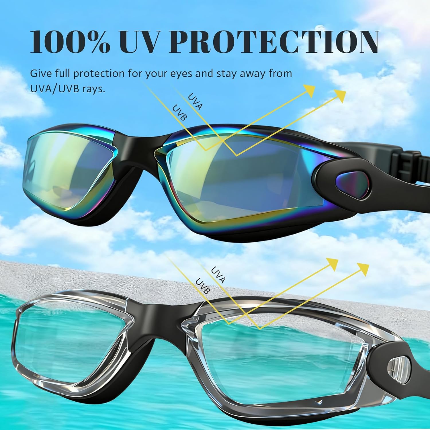 Thumbnail 4 de Moseem Swimming Goggles 2-pack