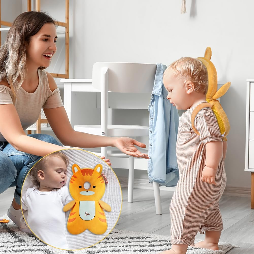 Thumbnail 6 de Vicloon Protezione per la Testa del Bambino – Cuscino di Sicurezza Tigre Arancione, Morbido e Traspirante