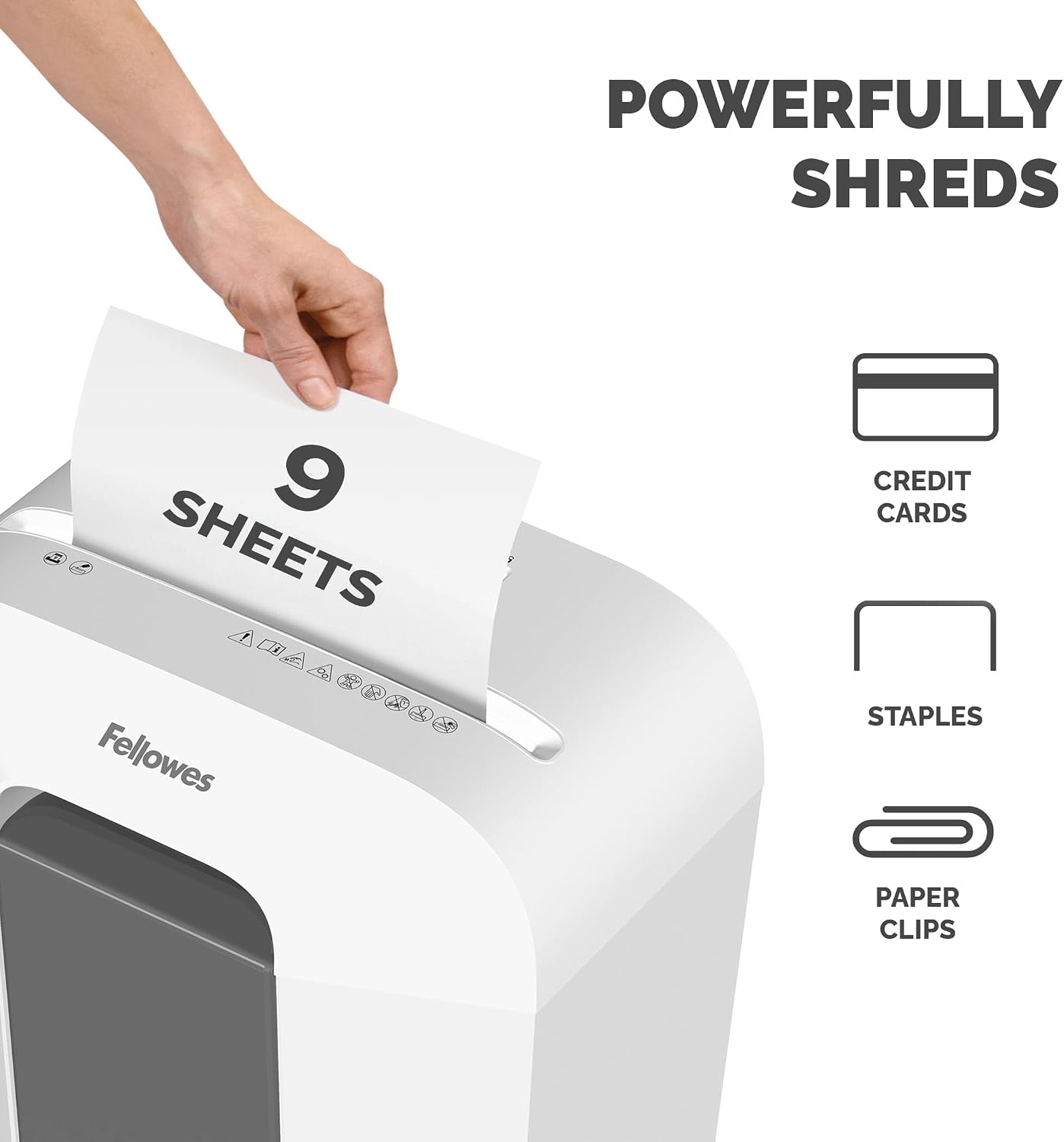 Detalle de Fellowes FS-9C Paper Shredder for Home Office Use
