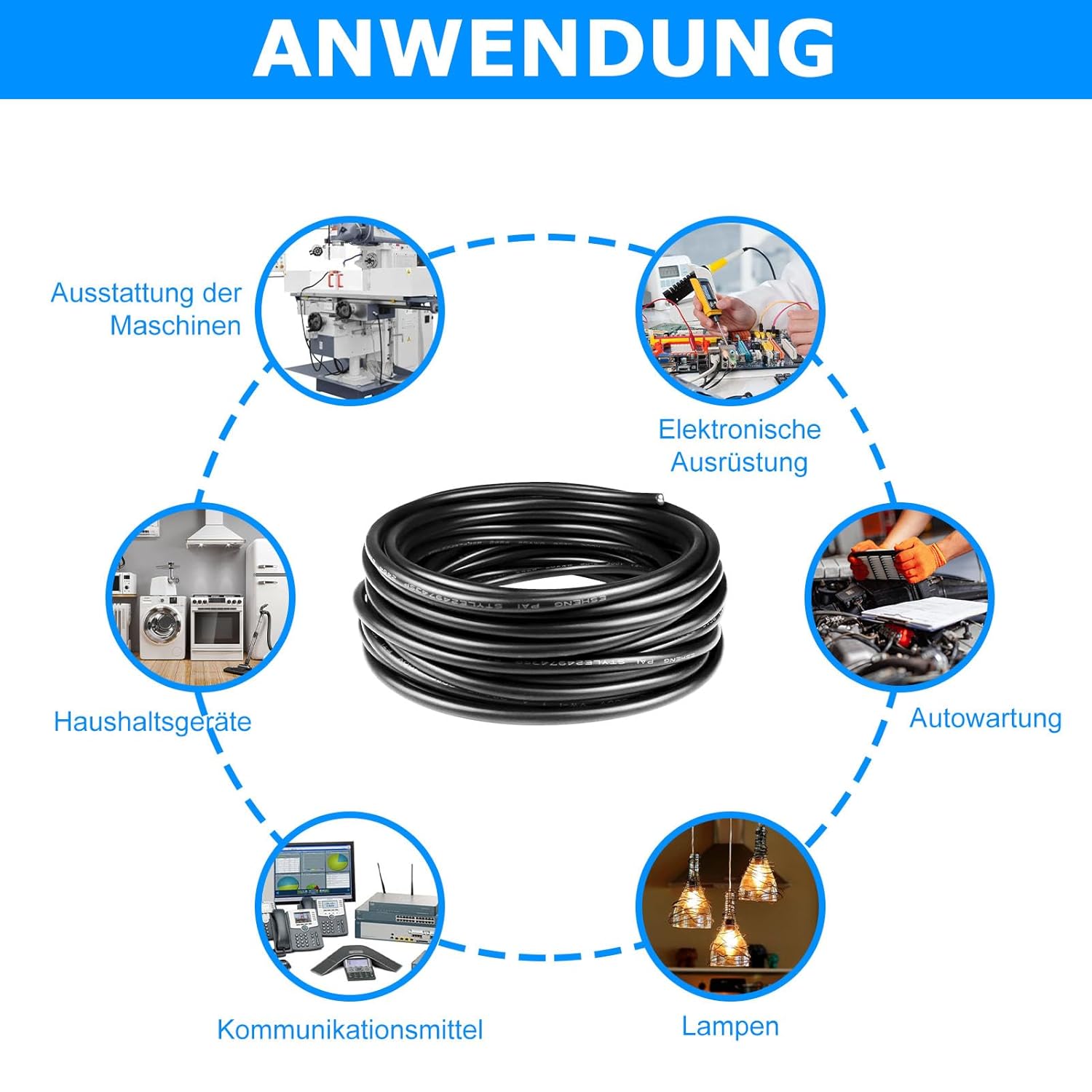 Thumbnail 6 de 50 Meter 20AWG 2x0,5mm² 2-adriges Kabel