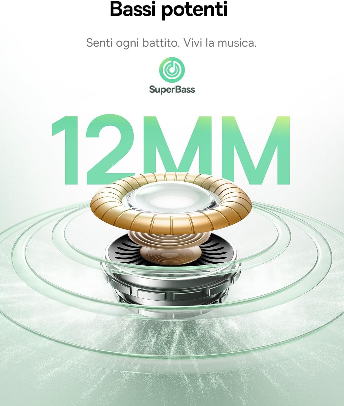 Detalle 1 de Baseus EP10 NC Cuffie Bluetooth ANC 43dB
