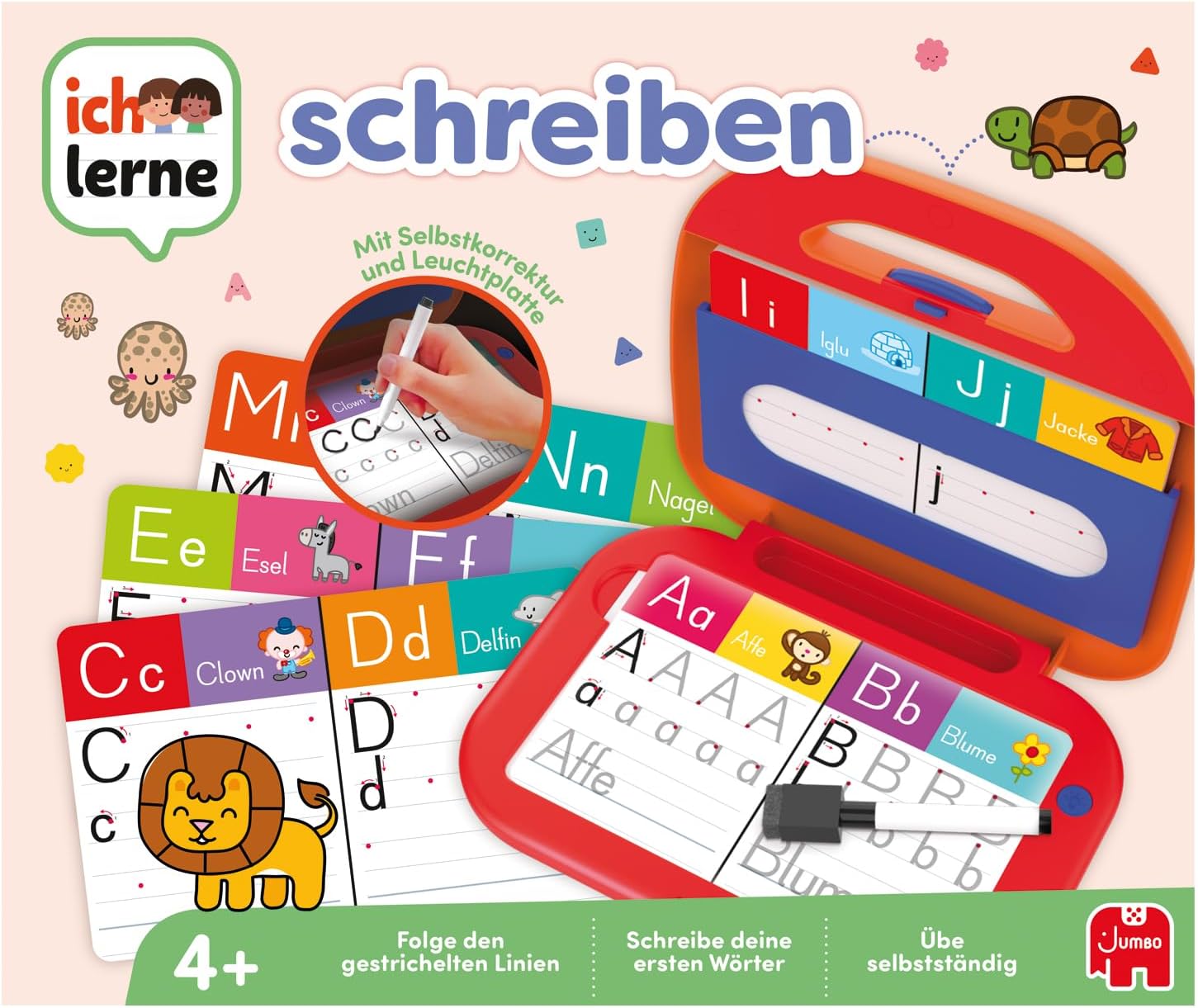 Detalle 2 de Jumbo Ich lerne schreiben – Lernspiel für Kinder ab 4 Jahren