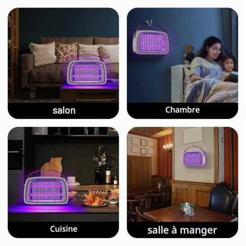 Thumbnail 7 de Lampe Anti Moustique Seenlast 3800V LED Tue Mouche Électrique – Destructeur silencieux pour maison et locaux