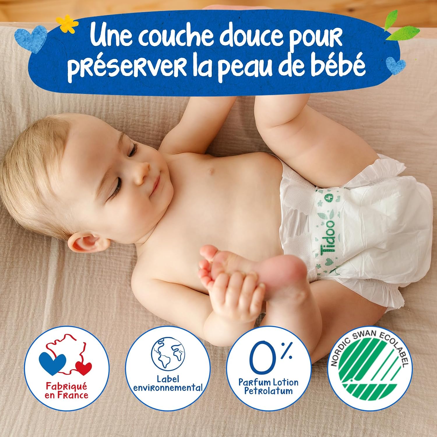 Thumbnail 2 de TIDOO Couches Taille 4 7-18 kg 👶