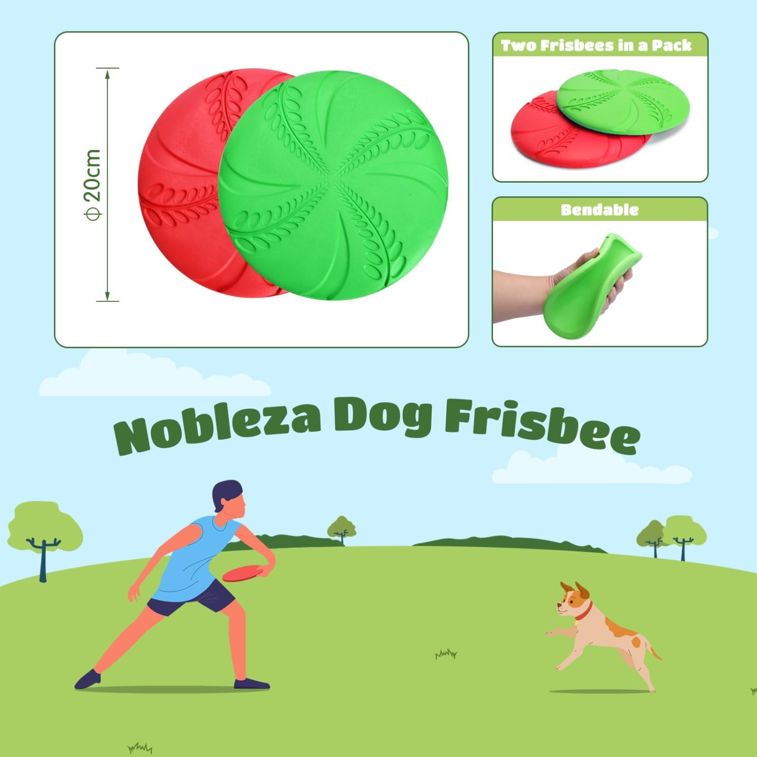 Detalle 2 de Nobleza Frisbee per Cani 20 cm