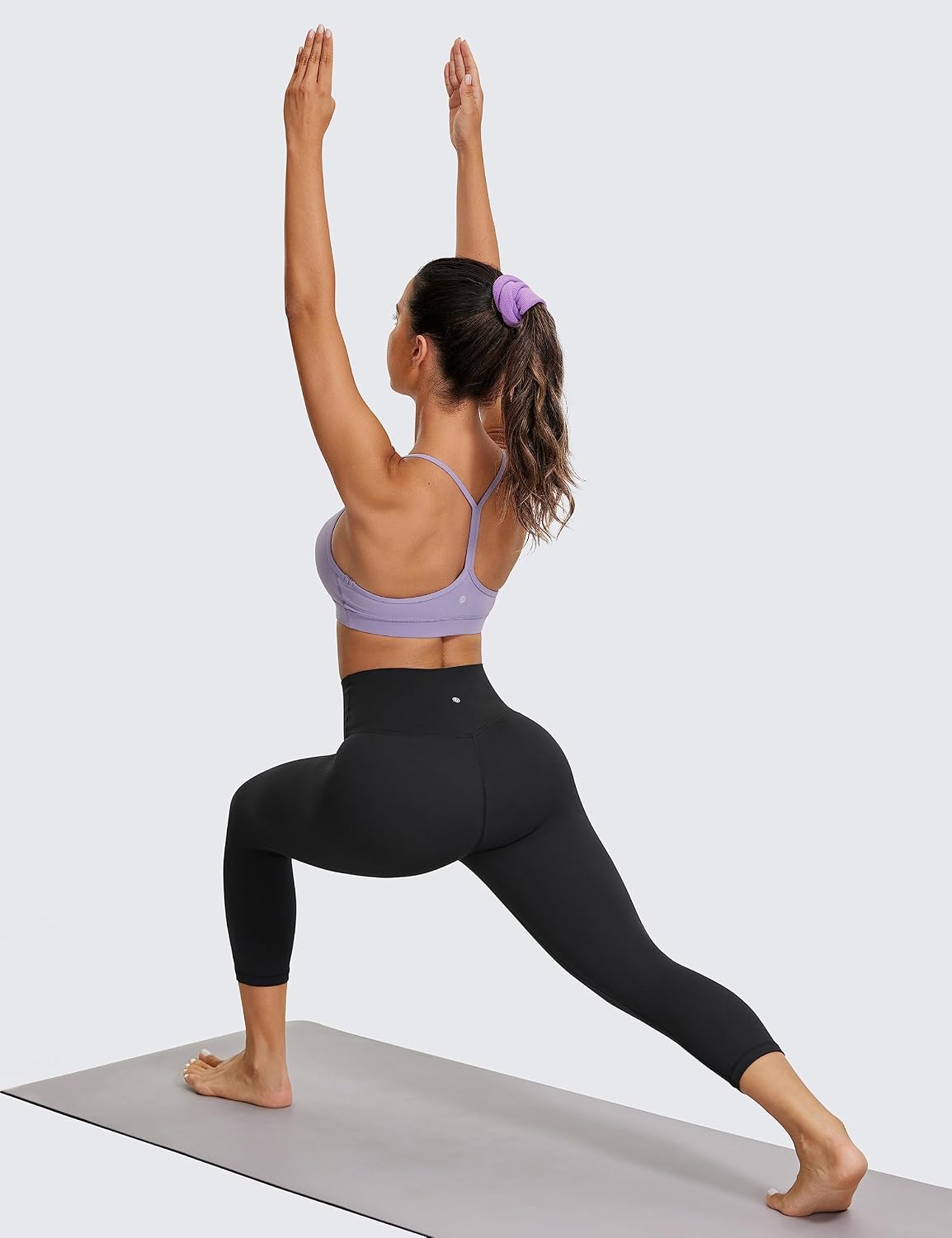 Detalle de CRZ YOGA Butterluxe da donna a vita alta: leggings capri da salotto per yoga