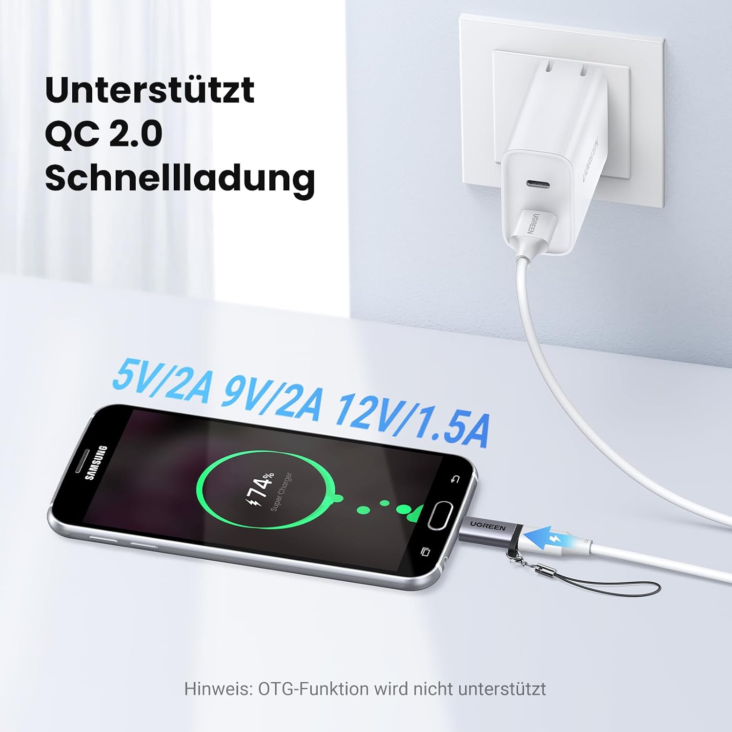 Thumbnail 1 de UGREEN USB-C auf Micro-USB Adapter 2er-Set