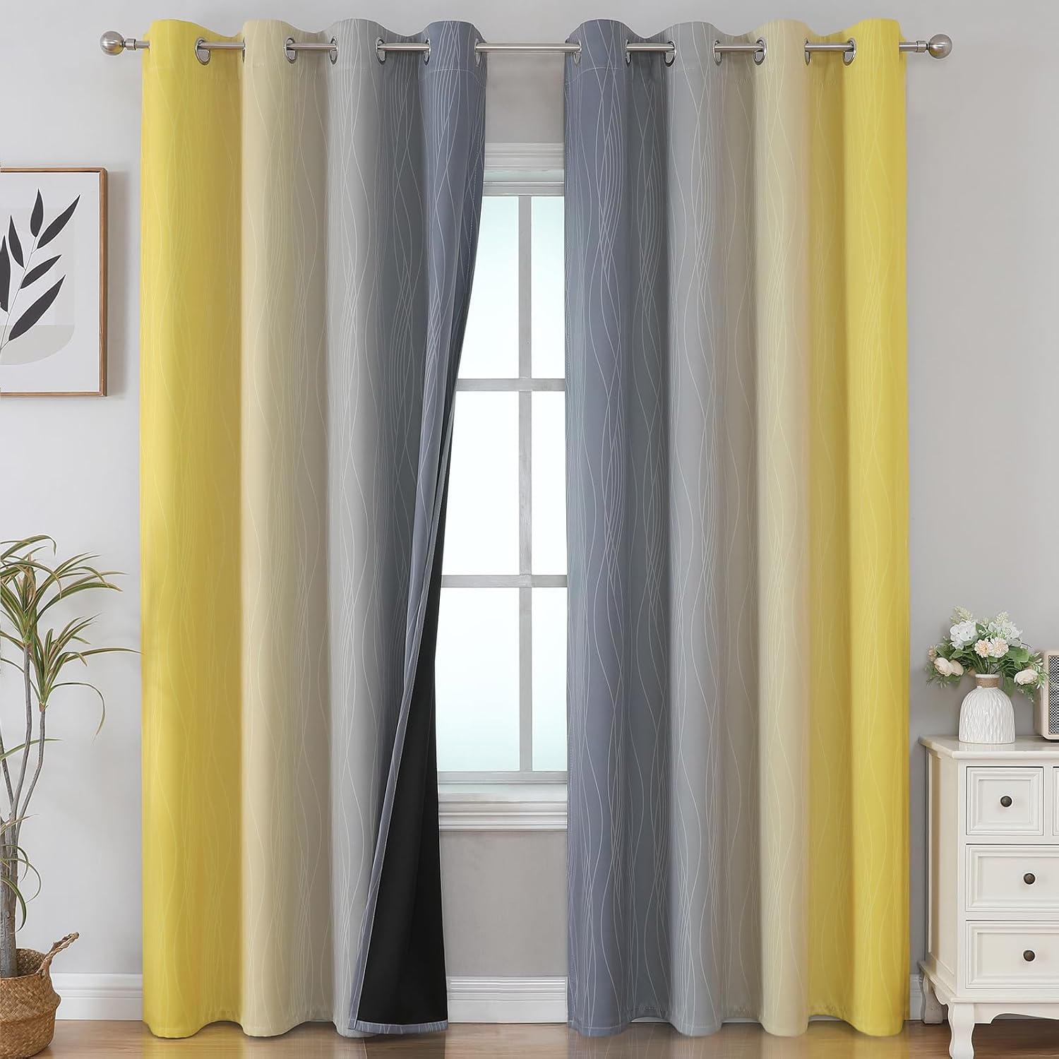 Detalle de VEHEDE Blackout Curtains 52x96 Inch