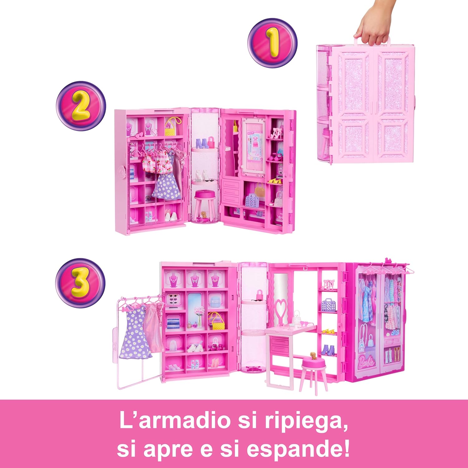 Thumbnail 4 de Barbie Armadio dei Sogni 90 cm