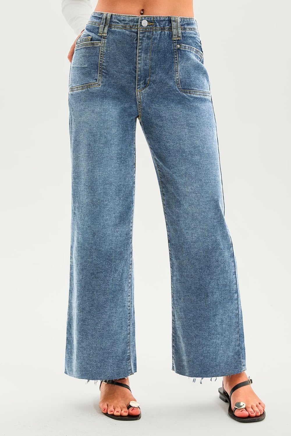 Thumbnail 4 de Cicy Bell High Waisted Cropped Jeans