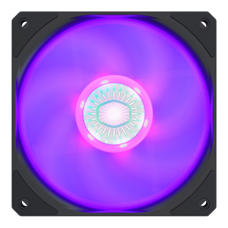 Detalle de Cooler Master SickleFlow 120 RGB, ventilador de 120 mm con iluminación RGB