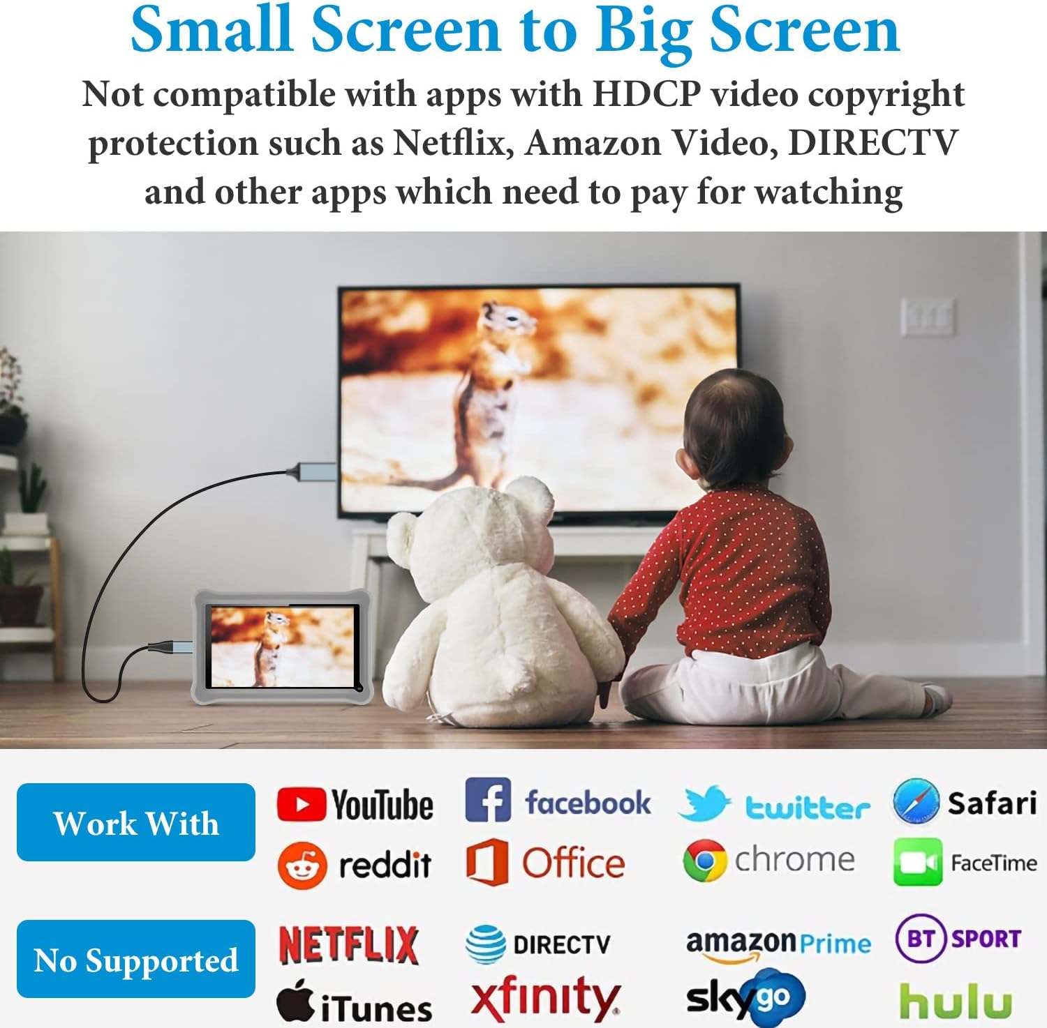 Thumbnail 4 de lulaven Lightning to HDMI Adapter 1080P for iPhone