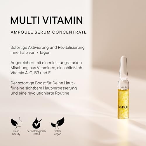 Detalle 2 de BABOR Multi Vitamin Serum Ampullen für das Gesicht – 14 ml