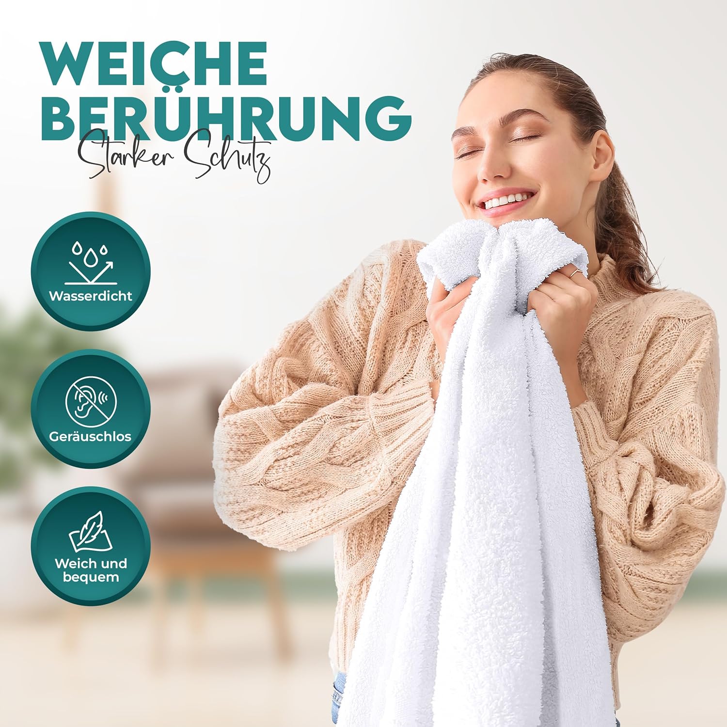 Thumbnail 4 de Utopia Bedding Matratzenschoner 80 x 200 x 30 cm – wasserdicht, atmungsaktiv & OEKO-TEX zertifiziert