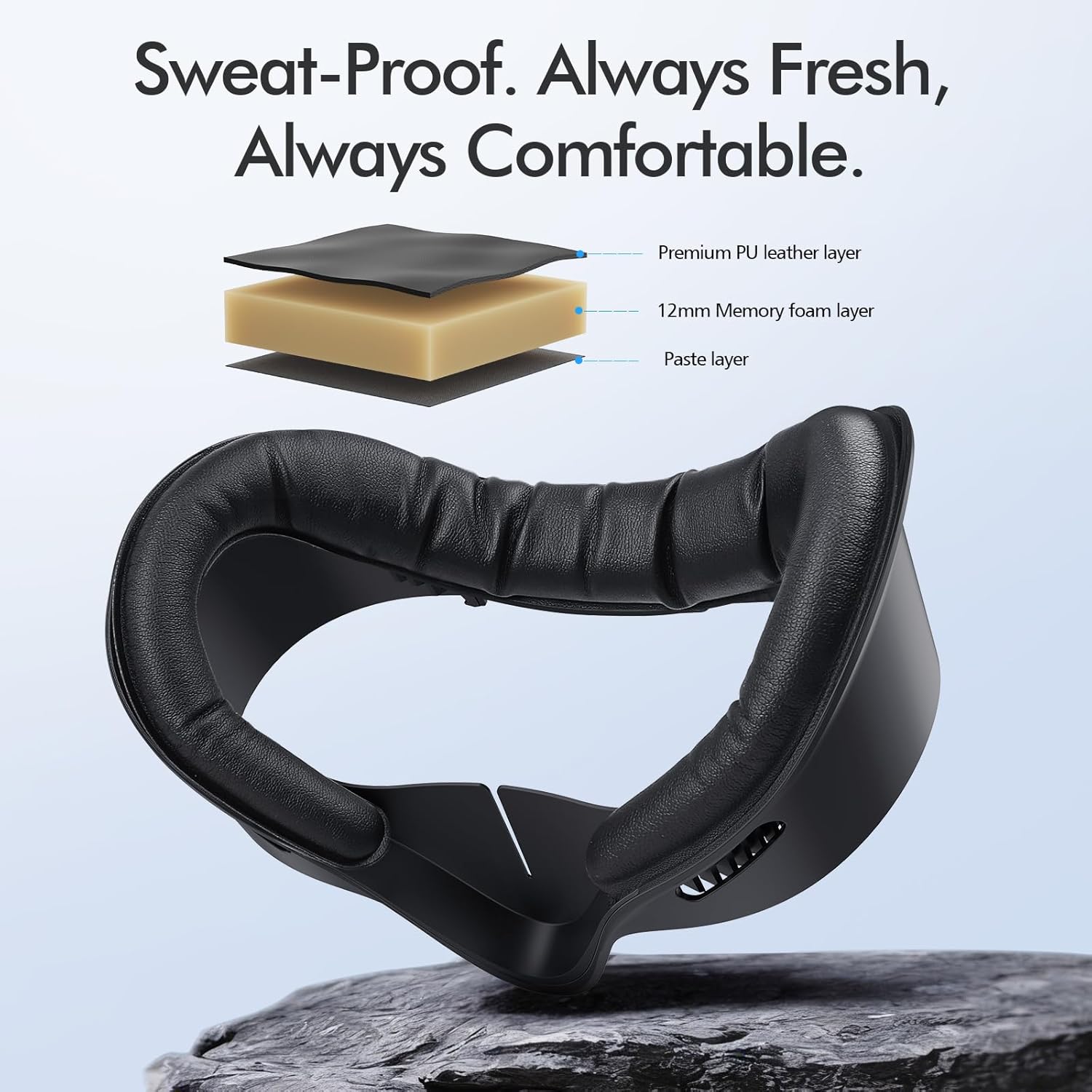 Detalle de Face Pad for Meta Quest 3S Facial Interface — Comfort, Ventilation, and Easy Accessory Swap