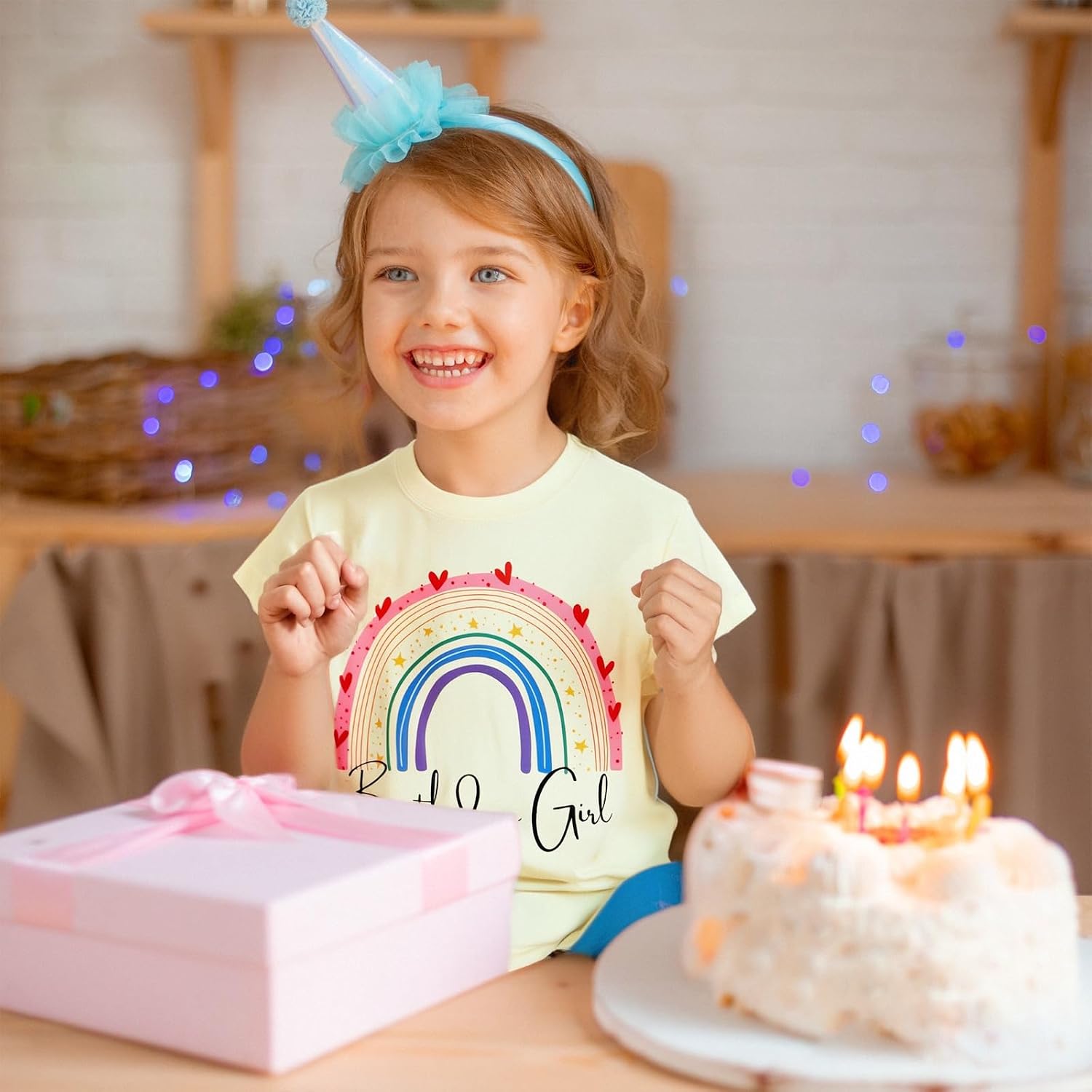 Detalle 2 de Girl Birthday Shirt 2–7T – Cotton Short Sleeve Birthday Girl Tee