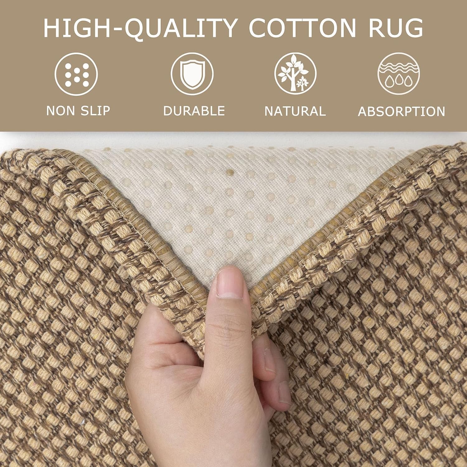 Thumbnail 5 de KOZYFLY Long Runner 3x12 ft washable kitchen rug