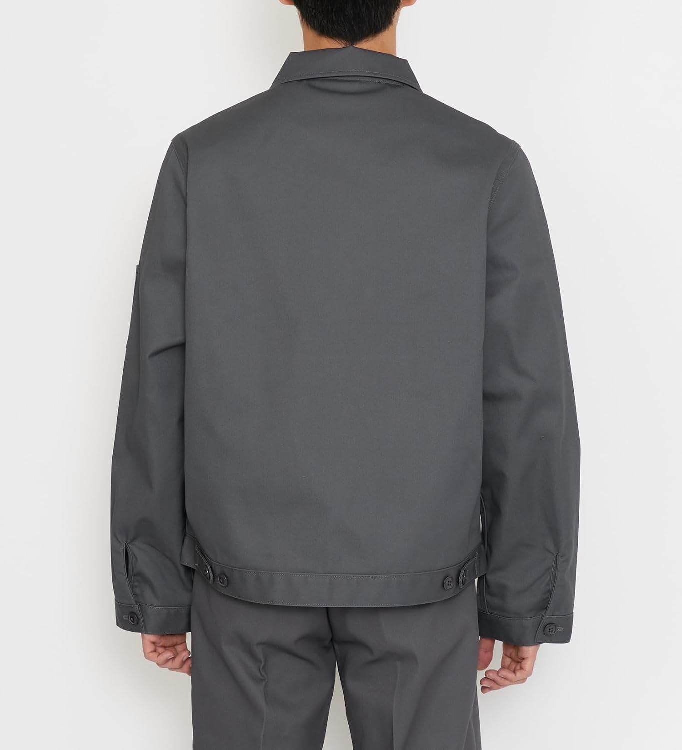Detalle 2 de Dickies JT75 アイゼンハワージャケット ポリエステル・コットン素材、裾調整ボタン付き
