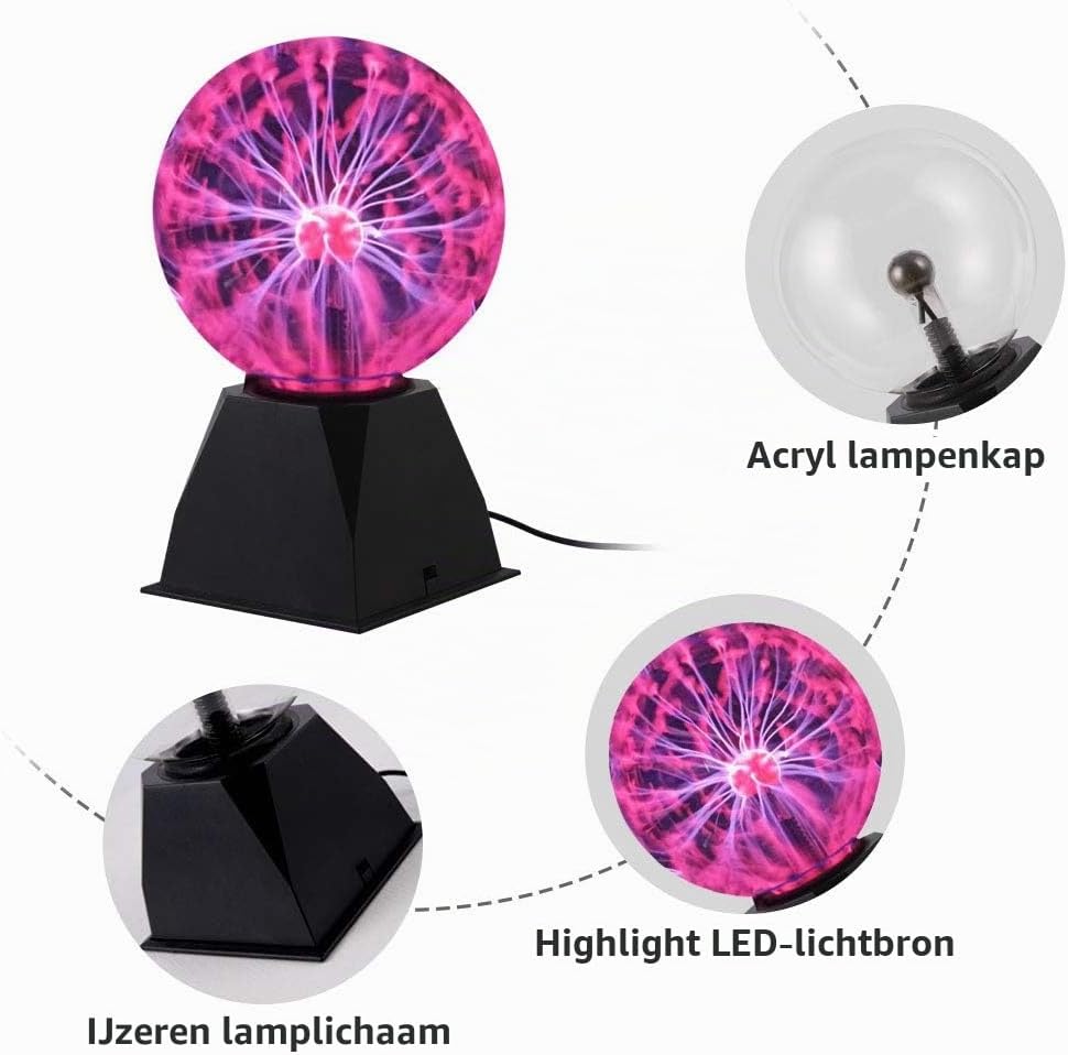 Thumbnail 6 de Riserva LED-4W-4WYM plasmabol met aanraak- en geluidsreactie