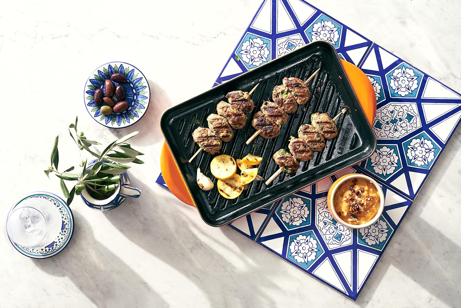 Thumbnail 4 de LE CREUSET Grill rettangolare Tradition in ghisa vetrificata 32 cm – Ciliegia