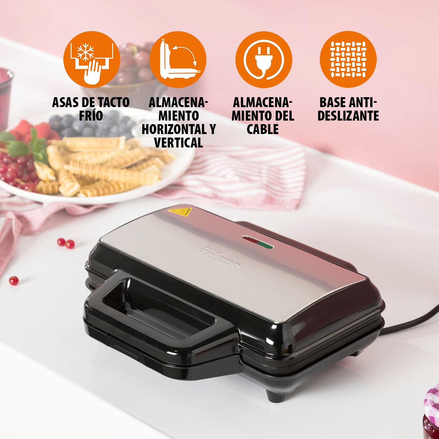 Thumbnail 2 de Tristar WF-1171 Máquina de gofres alargados 🍽