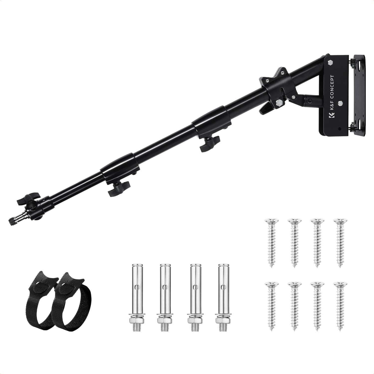K&F CONCEPT Wall Mount Triangle Boom Arm 100cm