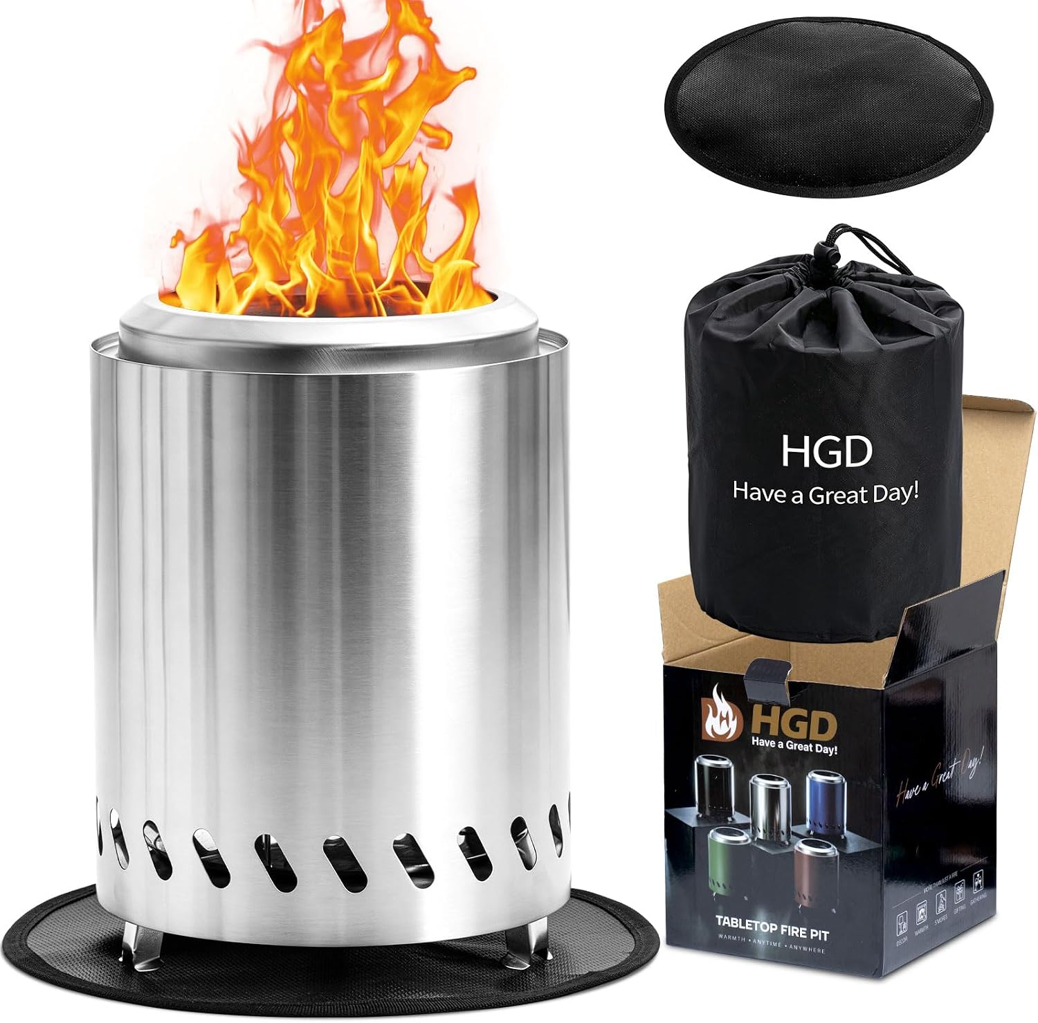 Detalle de HGD Tabletop Fire Pit, Stainless Steel