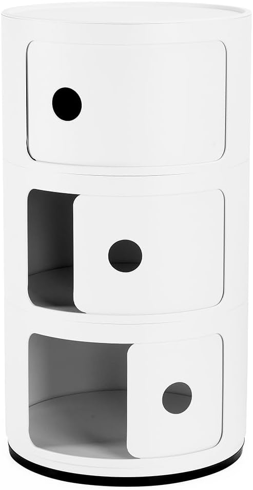 Thumbnail 2 de Kartell Componibili Recycled mobile contenitore 3 elementi bianco mat