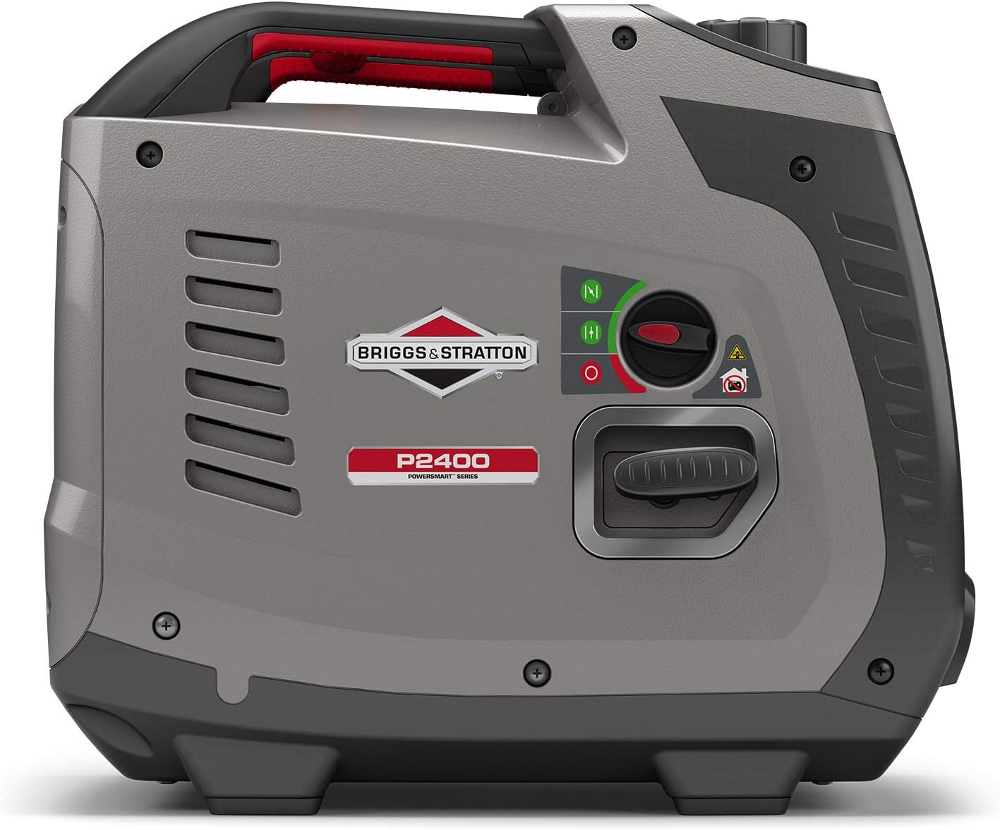Detalle de Briggs & Stratton Groupe Électrogène à Onduleur PowerSmart Series P2400 – 2400 W/1800 W, silencieux et léger