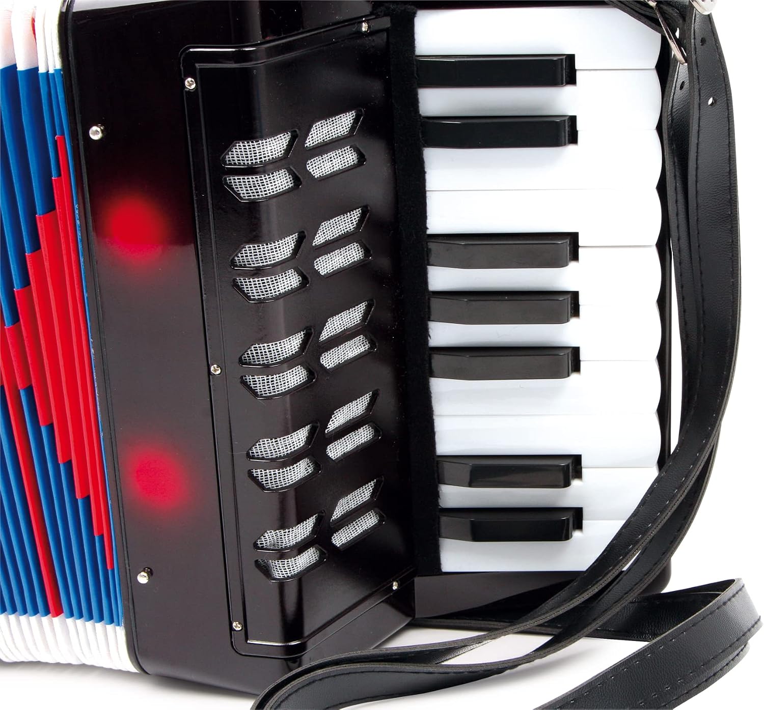 Detalle de small foot 3304 Akordeon „Classic” dla dzieci, niebieski, z paskiem