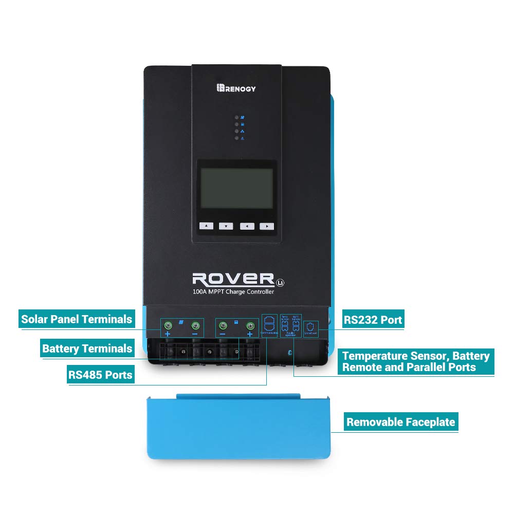 Detalle de Renogy 100A MPPT Solar Charge Controller