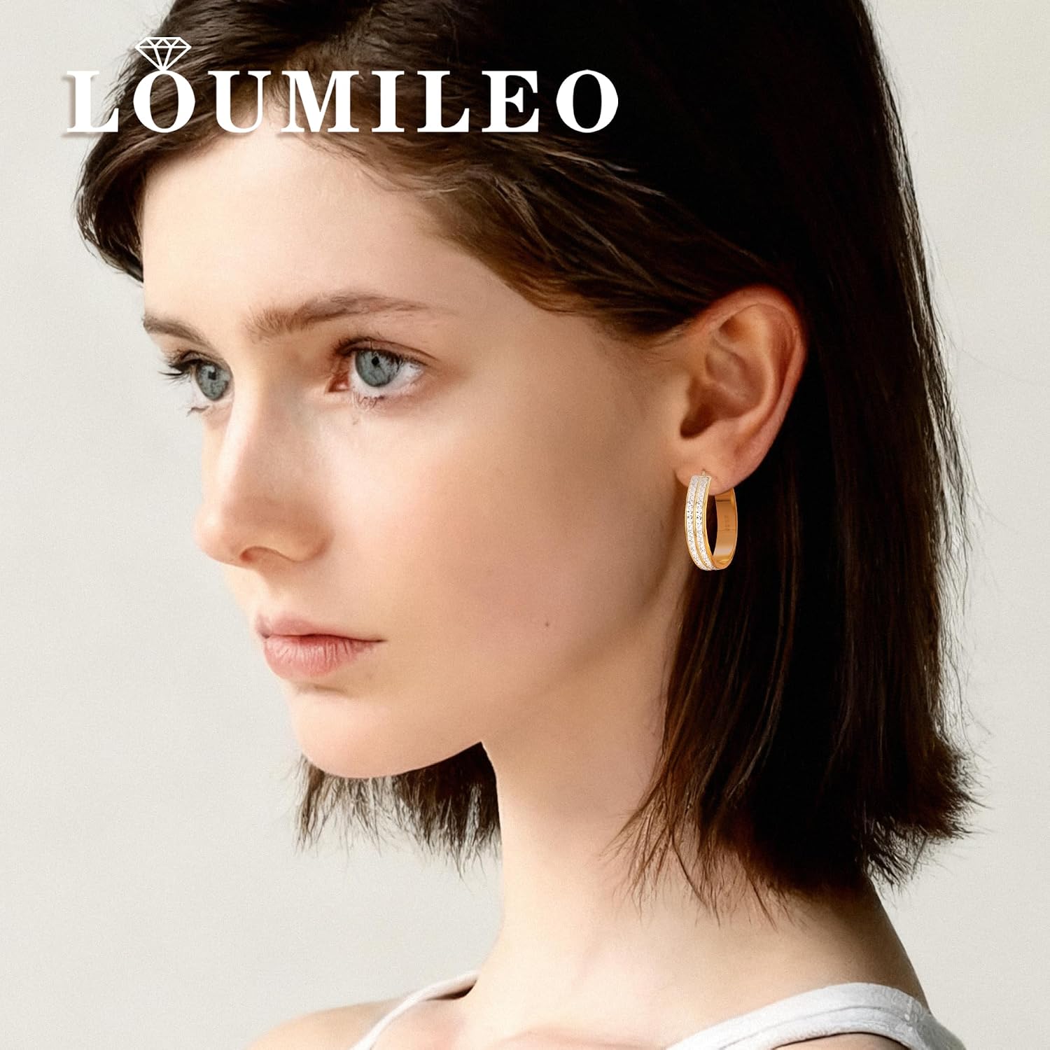Detalle de LOUMILEO 5MM Creolen Silber 925
