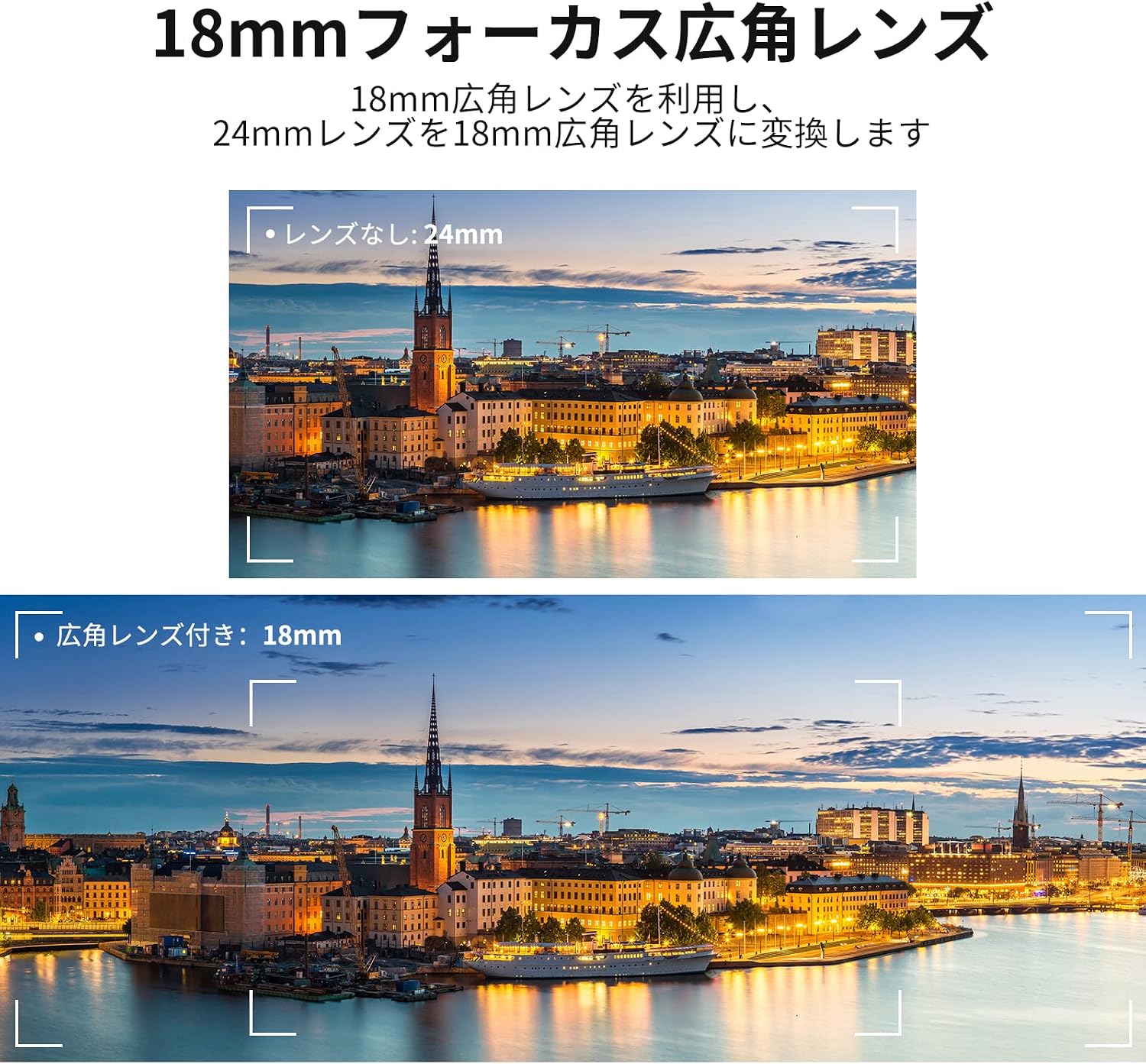 Detalle de NEEWER 2in1 ZV1用レンズ 18mm広角・10倍マクロ対応
