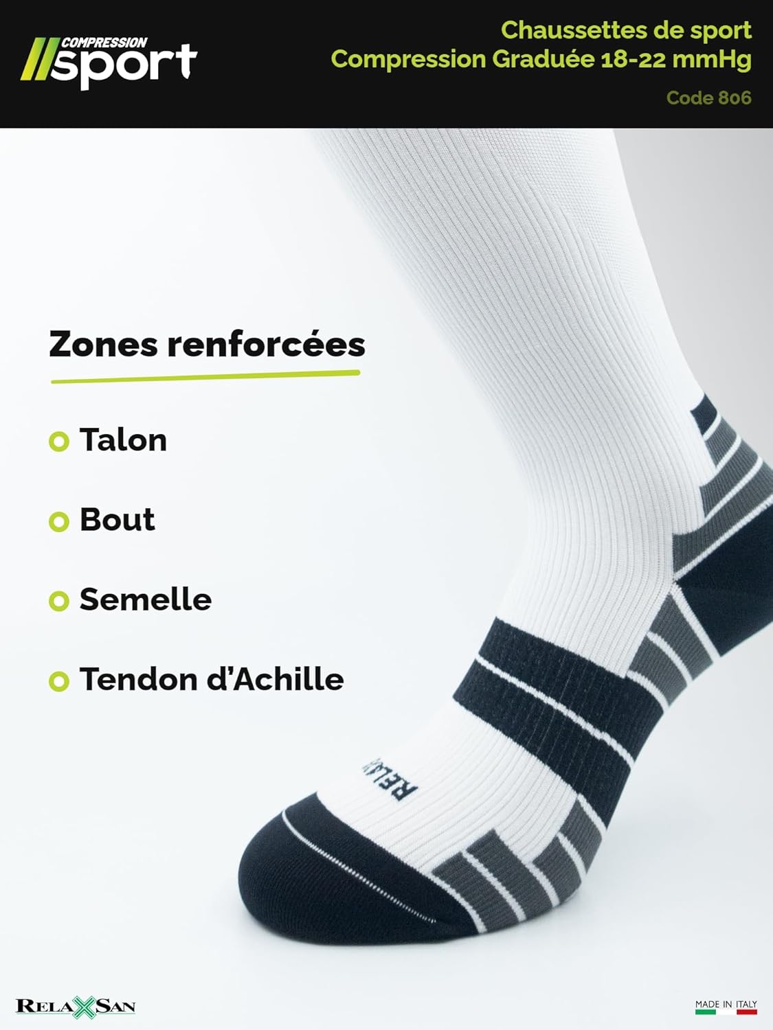 Thumbnail 4 de Relaxsan chaussettes de contention 18-22 mmHg sport & running (femme et homme) 806