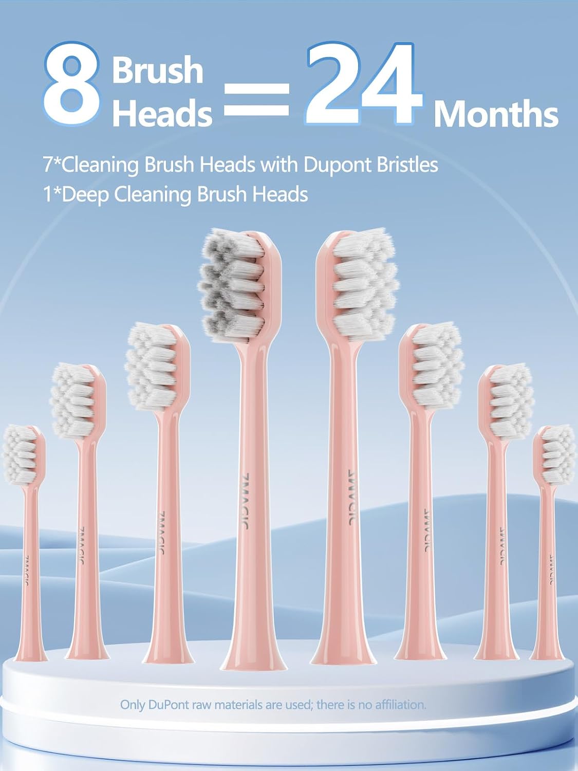 Thumbnail 3 de 7MAGIC Sonic Electric Toothbrush (Pink) with 180-Day Runtime, 5 Modes & 3 Intensities
