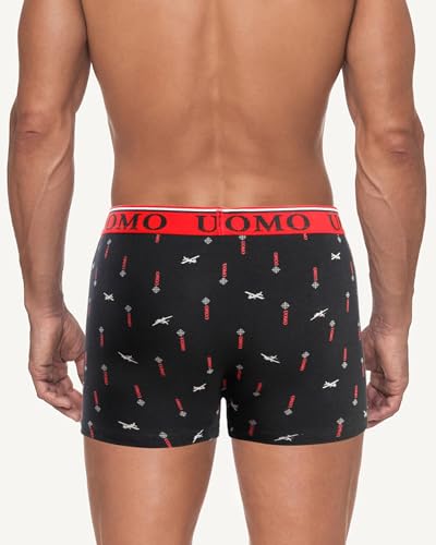 Thumbnail 2 de Channo Pack de 6 Boxers de Algodón Ajustados – Colección UOMO, Talla M