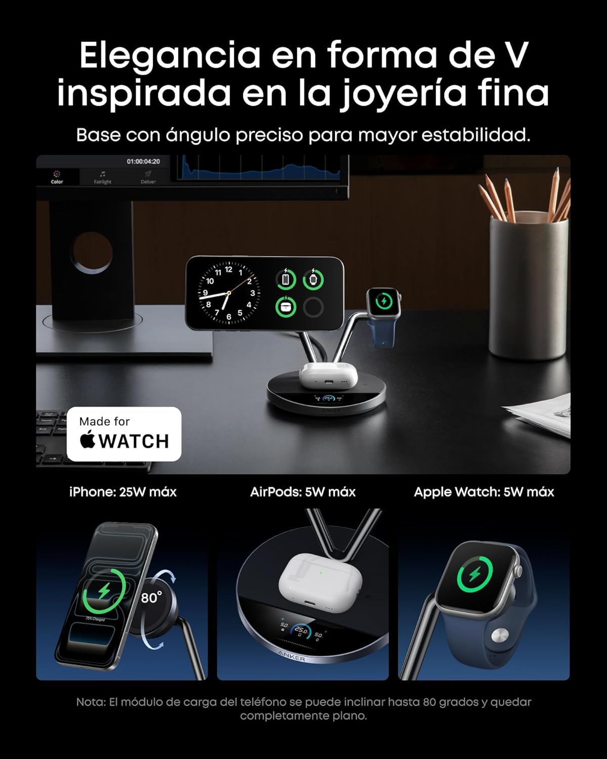 Thumbnail 6 de Anker Prime Cargador MagSafe 3 en 1 25 W