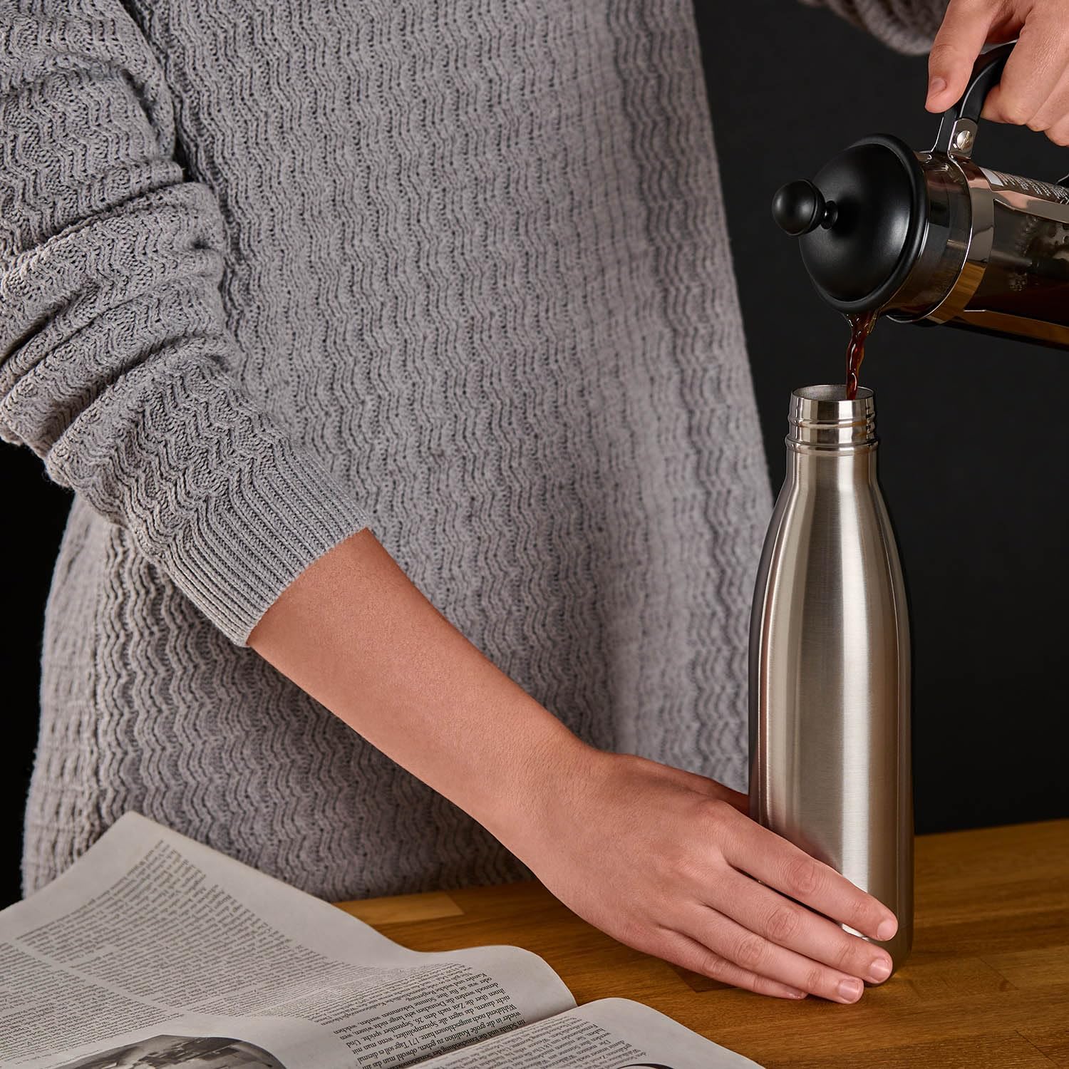 Detalle 2 de Blumtal Charles-Gourde thermosfles 750 ml, dubbelwandig en lekbestendig
