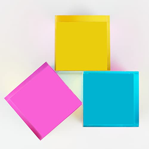 Detalle de ECBANLI CMY Mixing Color Cube, 50 mm – Acryl CMYcube Prism als Lernspielzeug und Desktop-Deko