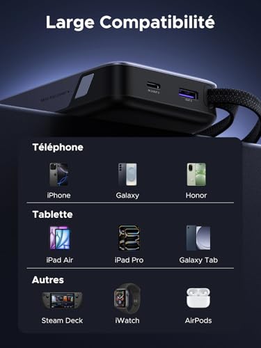 Thumbnail 6 de UGREEN Nexode 45W Batterie Externe 20000mAh — Charge rapide et polyvalente