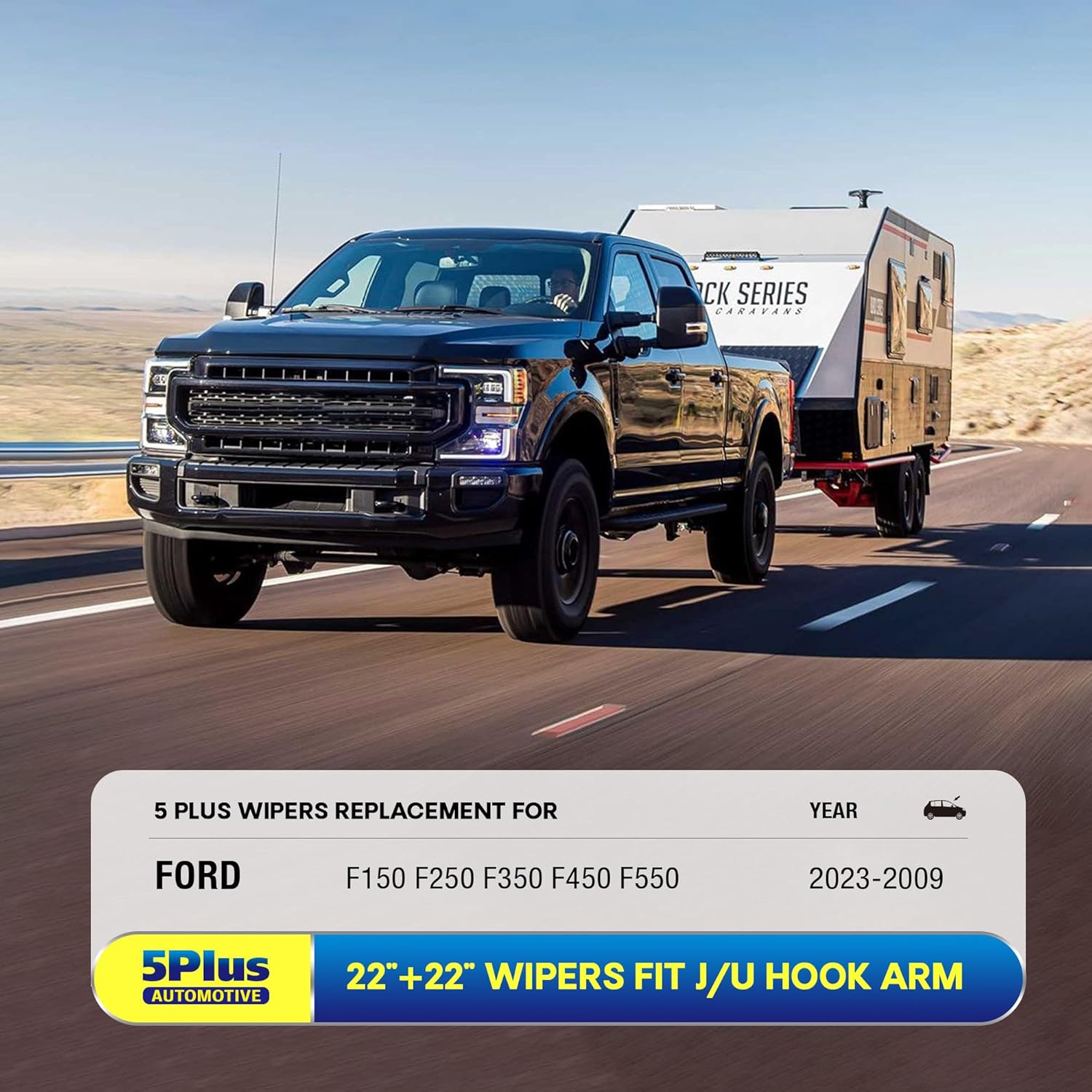 Detalle 2 de 5 PLUS 22" Wiper Blades 2-Pack for Ford F-Series