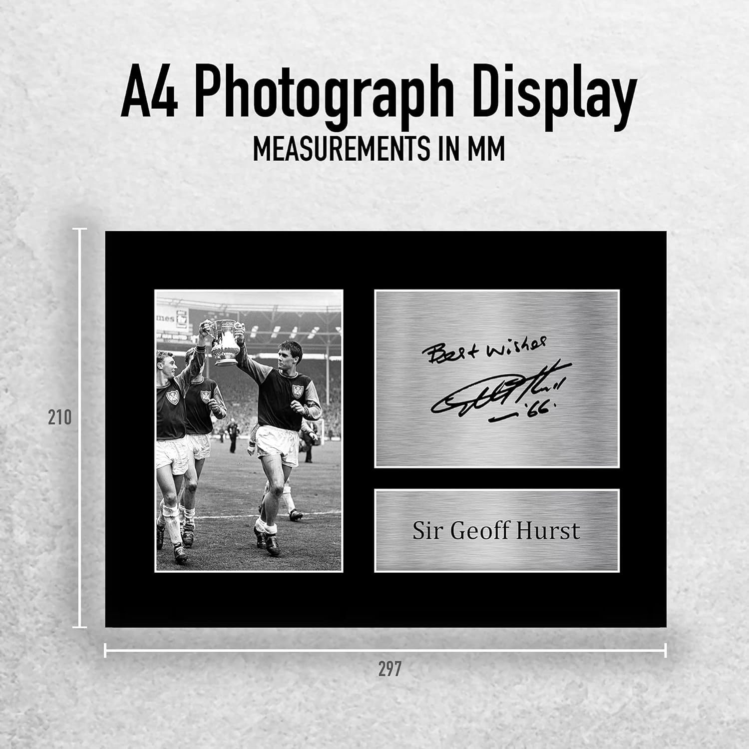 Thumbnail 1 de HWC Trading A4 Geoff Hurst West Ham Utd Hammers signed autograph picture – printed display for fans
